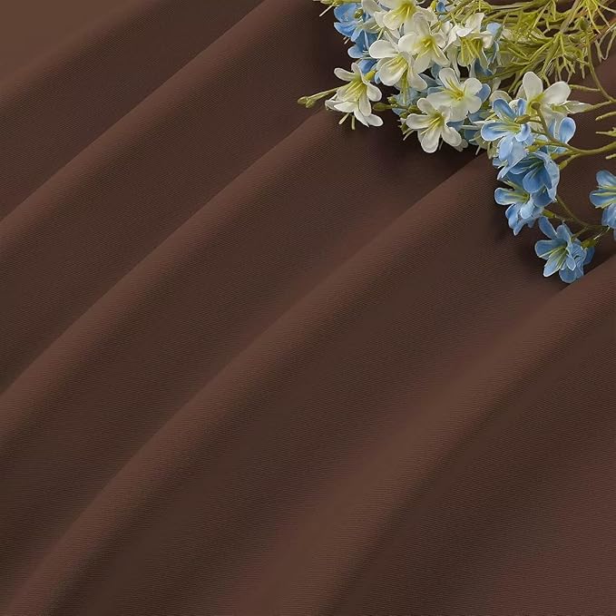 CUCRAF Brown Blackout Curtains 84 inch Length 2 Panels Set, Rod Pocket Room - Image 6