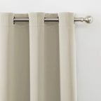 LEMOMO Blackout Curtains 66 x 84 inch/Light Beige Curtains Set of 2 - Image 7