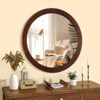 CULER Round Wood Mirror 24 Inch, Circle Mirror - Image 3