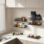 Floating Shelves for Wall, 4 Sets Rustic Wall Mounted Shelves - Image 5