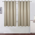 LEMOMO Beige Thermal Blackout Curtains/52 x 63 Inch/Set of 2 Panels Room by Lemomo