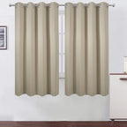 LEMOMO Beige Thermal Blackout Curtains/52 x 63 Inch/Set of 2 Panels Room by Lemomo