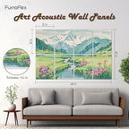 Art Acoustic Panels Tiles Decorative Room Sound Proof Foam Absorbing Panels - Image 2