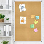 Lockways Large 60" x 36" Large Cork Board Bulletin Board, Framed CorkBoard - Image 5