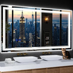 55"x30" LED Bathroom Mirror by INFINIGLASS