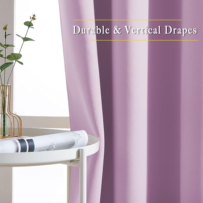 NICETOWN Room Darkening Patio Sliding Door Curtains 84 inch Length, Grommet - Image 6