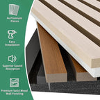 Wood Slat Acoustic Panels, 2 Pack 47.2" x 23.6"/ 120 x60cm Wood Wall Panels - Image 8