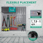 FRAYSCENT Slat Wall Paneling Garage Slat Wall Storage Systems Slatwall Panels - Image 2