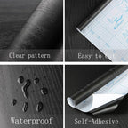 Heroad Peel and Stick Wallpaper 17.5" x 393" Wood Contact Paper Wood Wallpaper - Image 3