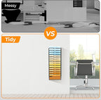 SUPEASY 14 Tier Wall File Organizer, Hanging Wall Mounted Mail Organizer - Image 5