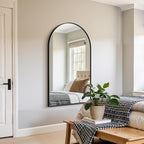FICTOR Bathroom Mirror for Wall, Arched Vanity Bathroom Mirror for Over Sink - Image 6