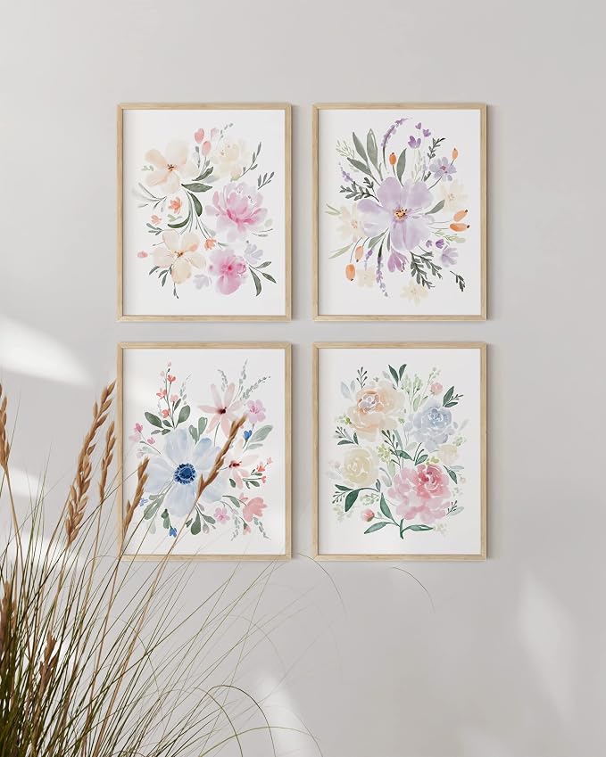 HAUS AND HUES Bouquet Set Art Print Set of 4 16x20 - Image 5