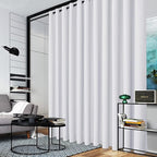 RYB HOME Extra Wide Curtain for Room Divider, 20ft Wide x 8ft Long - Image 3