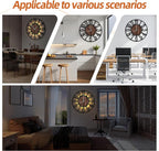 LEIKE Large Wall Clocks with Night Light Battery Operated, Silent Non Ticking - Image 6