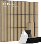 12 Pack PVC Wood Panels for Wall, 11.8 x 15.7 x 0.35 Inch Sound Absorbing Panels by AUTORIFIC
