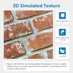 COMSTICKC 3D Faux Brick Wall Panels Peel and Stick, Small Brick Size, Thin PVC - Image 3