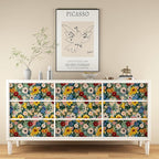 BOKEBEVE Watercolour Floral Peel and Stick Wallpaper Colorful Boho Contact - Image 6