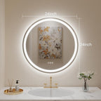 LOVESPEJO 24" Round LED Bathroom Mirror - Image 7