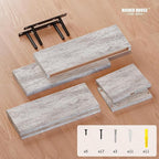 RICHER HOUSE Floating Shelves Set of 3, Farmhouse Bathroom Wall Mounted Shelves - Image 3