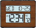 La Crosse Technology 513-1419BL-WA-INT Atomic Large Full Digital Calendar Clock - Image 3