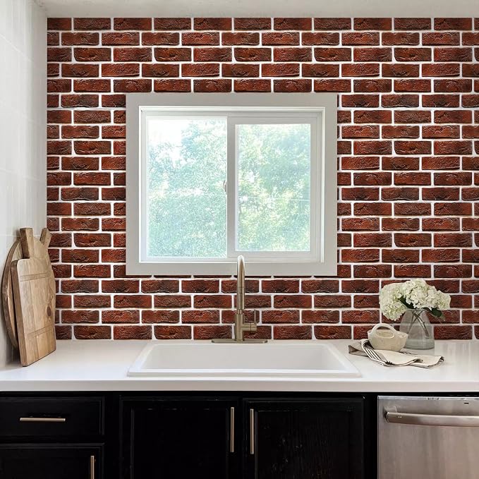 Commomy Peel and Stick Brick Backsplash - Image 8