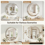 Suidia Bathroom Mirror, Frameless Bathroom Mirror - Image 7