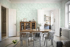 Ismoon Floral Wallpaper Peel and Stick Sage Green Contact Paper Boho Vintage - Image 9