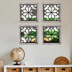 ZEXUIRU 4 Set. Rustic Wall Mirrors - Image 3