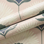 CiCiwind 17.3"×393.7" Wallpaper Peel and Stick Pink Boho Wall Paper Floral - Image 4