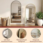 Suidia 56"x14" Arched Full Length Mirror - Image 6