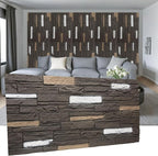 OUZUGIE 4 PCS Faux Stone Wall Panel 47.2’’ x 23.6’’ Interior Exterior Wall by OUZUGIE