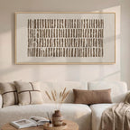 Large Framed Neutral Abstract Canvas Wall Art by Cuspin