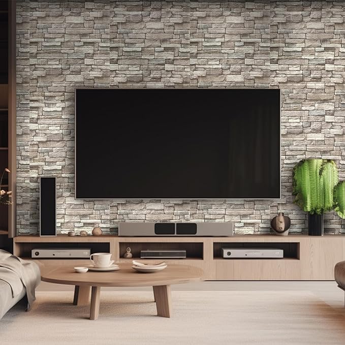 Yutianli 20PSC 3D Wall Panels Peel and Stick Faux Brick Wall Panels - Image 2