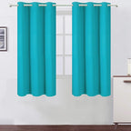 LEMOMO Teal/Turquoise Blackout Curtains/42 x 63 Inch Length Kids Curtains/Set by Lemomo