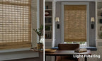 LazBlinds No Tools No Drill Cordless Bamboo Roman Shades, Custom Light - Image 5