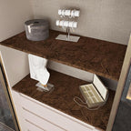 Wallercity Deep Brown Self Adhesive Velvet Wallpaper Peel and Stick Soft Touch - Image 7