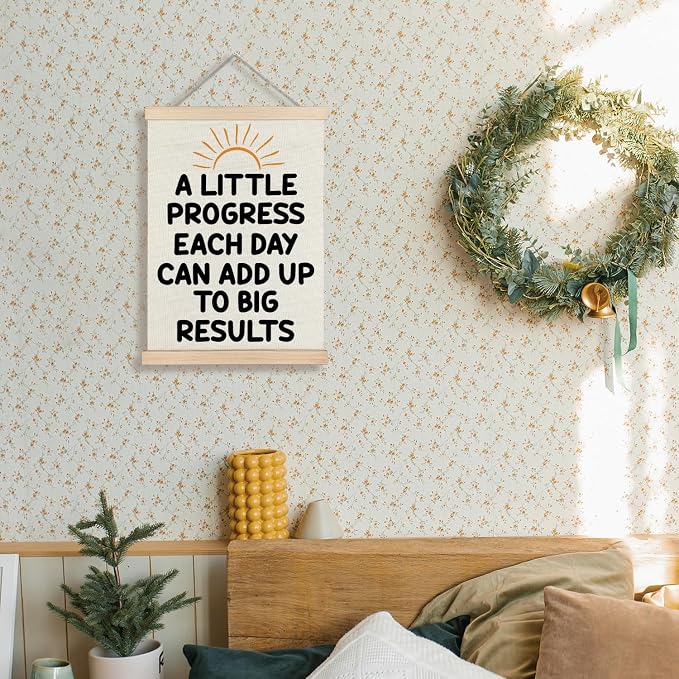 Supwhd Sunset Positive Affirmations Wall Decor, Inspirational Add Up to Big - Image 2