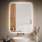 EOGOW Backlit Mirror for Bathroom, Stepless Dimmable, 3 Color Lights, High Lumen by EOGOW
