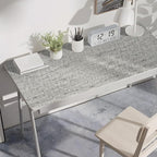 Grey Grasscloth Wallpaper Peel and Stick Contact Paper 15.75"x118.11" Textured - Image 6