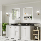 36x30 Inch White Bathroom Mirror - Image 3