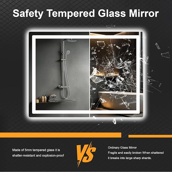 AMOISE LED Bathroom Vanity Mirror - Image 6