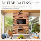 2 Pack Faux Stone Panels Interior 45.6''l x 11.8''h x 0.98''d Faux Siding - Image 6