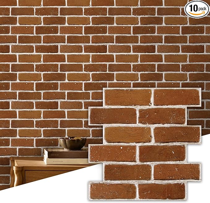 Commomy 3D Faux Brick Peel and Stick by CommomyDecor