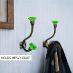 Indian Shelf 12 Piece Heavy Duty Crystal Decorative Colourful Coat Hooks Unique - Image 2