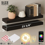 BAMEOS Floating Shelves with LED - Image 5