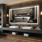 LED Bathroom Mirror 60 x 30 inch, Lighted Bathroom Vanity Mirror by Unknown