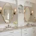 Scalloped Mirror for Bathroom by Fahomissenjoylifeincomfort