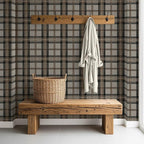 NextWall Harry & Grace Herringbone Plaid Premium Matte Non-Woven Peel and Stick - Image 3