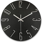 AIRUIFU Wall Clock 12 Inch Silent Non-Ticking Modern Clocks Battery Operated by AIRUIFU