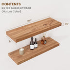 Floating Shelves for Wall Decor, Wall Shelves - Image 2